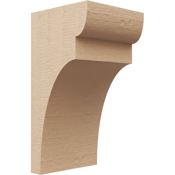 Ekena Millwork 7"W x 7"D x 14"H Wide Yorktown Rough Cedar Woodgrain TimberThane Corbel, Primed Tan CORUR07X07X14YORRCPR - main